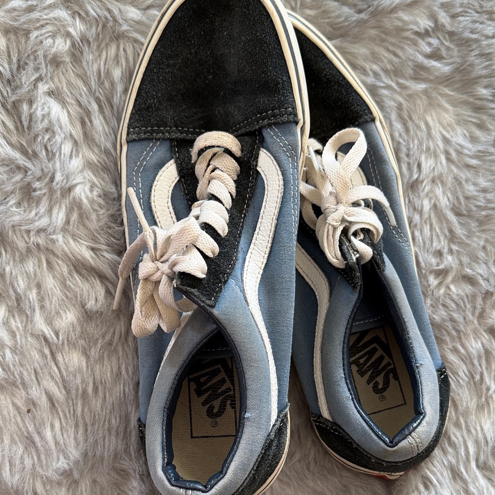 Vans Black and Blue Women's Sneakers